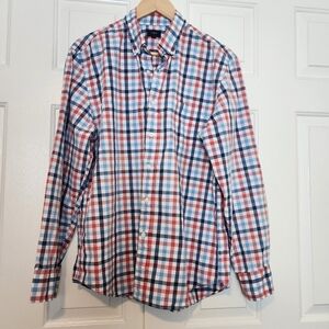 J.CREW Button Down Collar Long Sleeve 100% Cotton Men's Shirt Size L